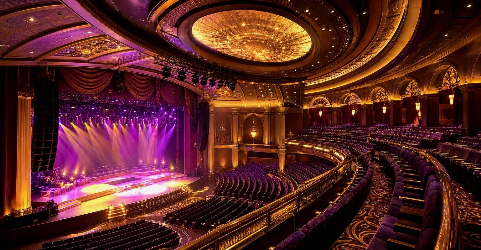 Live concert theatre inside a casino resort
