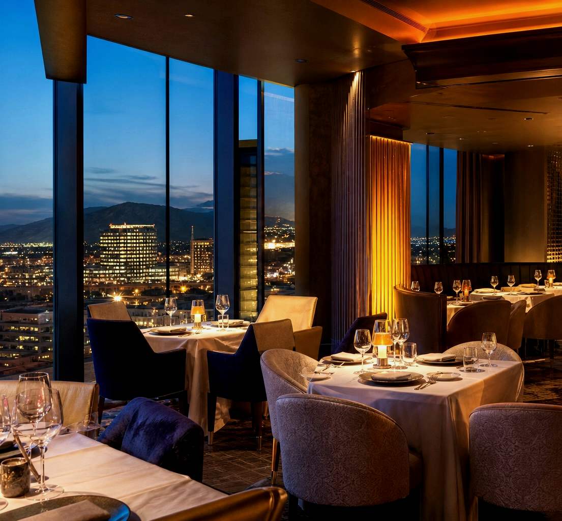 Fine dining at a Canadian casino resort